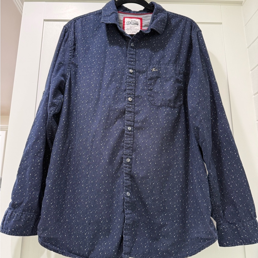 Bare Denim Navy Blue Men's‎ Shirt